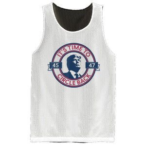 Trump Circle Back Retro 47 Trump 2024 Republicans Mesh Reversible Basketball Jersey Tank