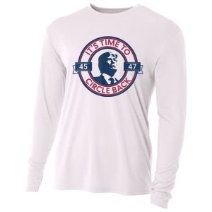 Trump Circle Back Retro 47 Trump 2024 Republicans Cooling Performance Long Sleeve Crew