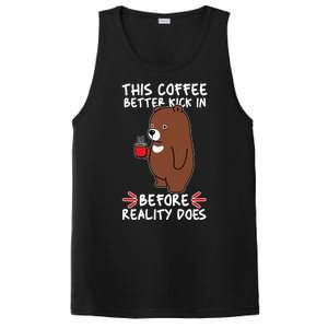 This Coffee Better Kick In Before Reality Does Stressed Coffee Bear PosiCharge Competitor Tank