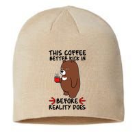This Coffee Better Kick In Before Reality Does Stressed Coffee Bear Sustainable Beanie