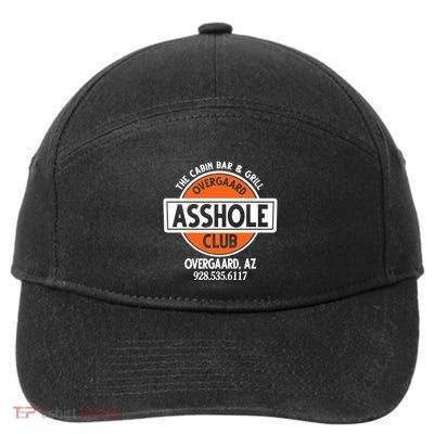 The Cabin Bar _ Grill Overgaard Asshole Club 7-Panel Snapback Hat