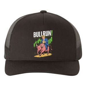 Trump Crypto Btc 2024 Bullrun 2025 Bitcoin Yupoong Adult 5-Panel Trucker Hat