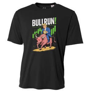 Trump Crypto Btc 2024 Bullrun 2025 Bitcoin Cooling Performance Crew T-Shirt