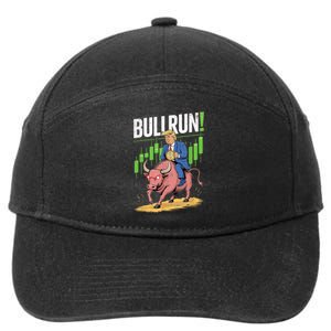 Trump Crypto Btc 2024 Bullrun 2025 Bitcoin 7-Panel Snapback Hat