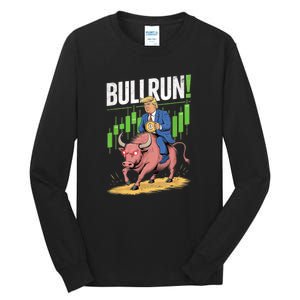 Trump Crypto Btc 2024 Bullrun 2025 Bitcoin Tall Long Sleeve T-Shirt