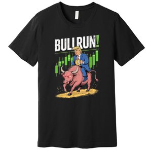 Trump Crypto Btc 2024 Bullrun 2025 Bitcoin Premium T-Shirt