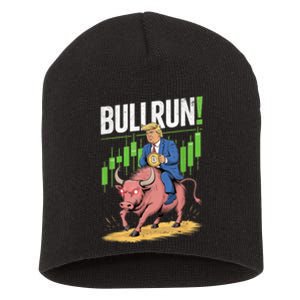 Trump Crypto Btc 2024 Bullrun 2025 Bitcoin Short Acrylic Beanie