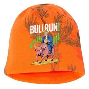 Trump Crypto Btc 2024 Bullrun 2025 Bitcoin Kati - Camo Knit Beanie