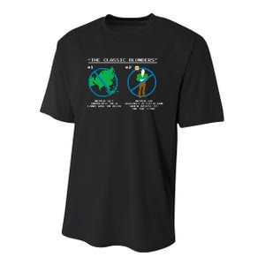 The Classic Blunders Youth Performance Sprint T-Shirt