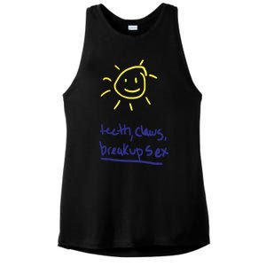 Teeth Claws Breakup Sex Ladies PosiCharge Tri-Blend Wicking Tank