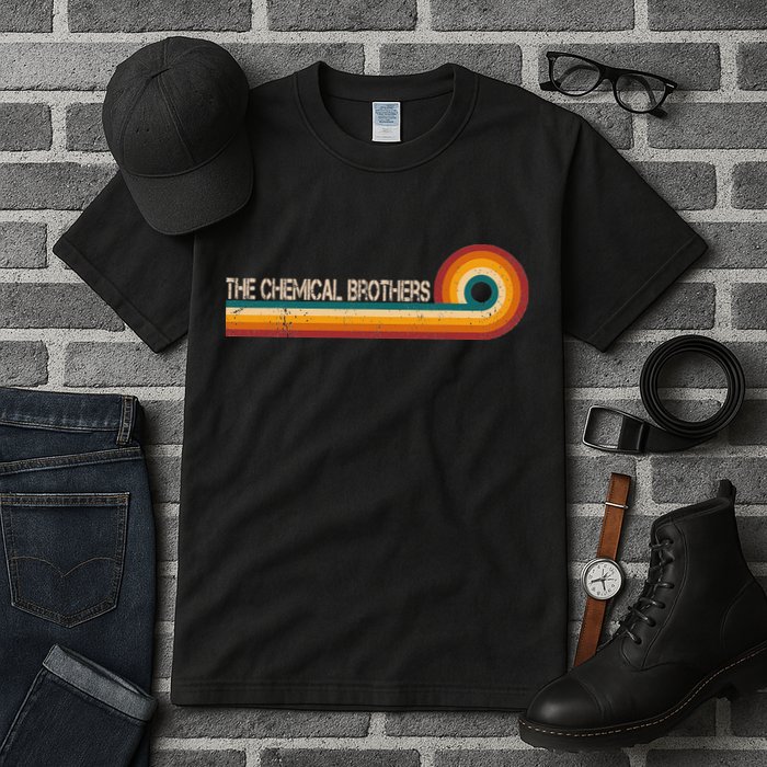 The Chemical Brothers Retro Stripes Musician Vintage Tall T-Shirt