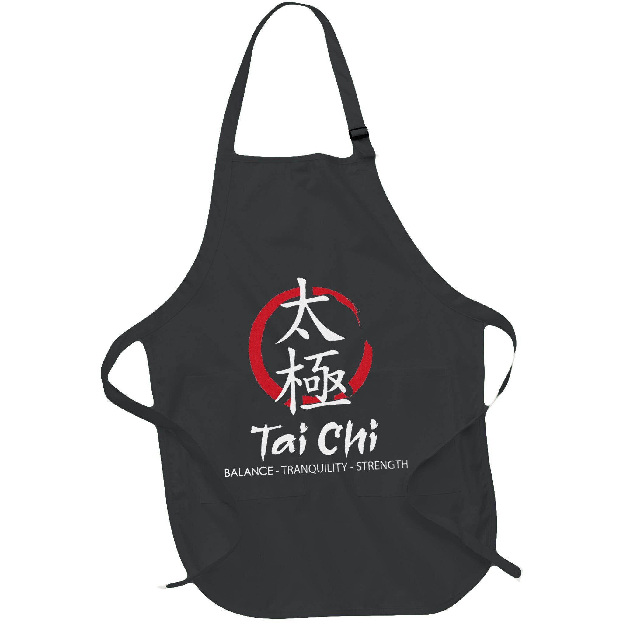 Tai Chi Body Mind Wellness Spiritual Yin Yang Martial Arts Apron