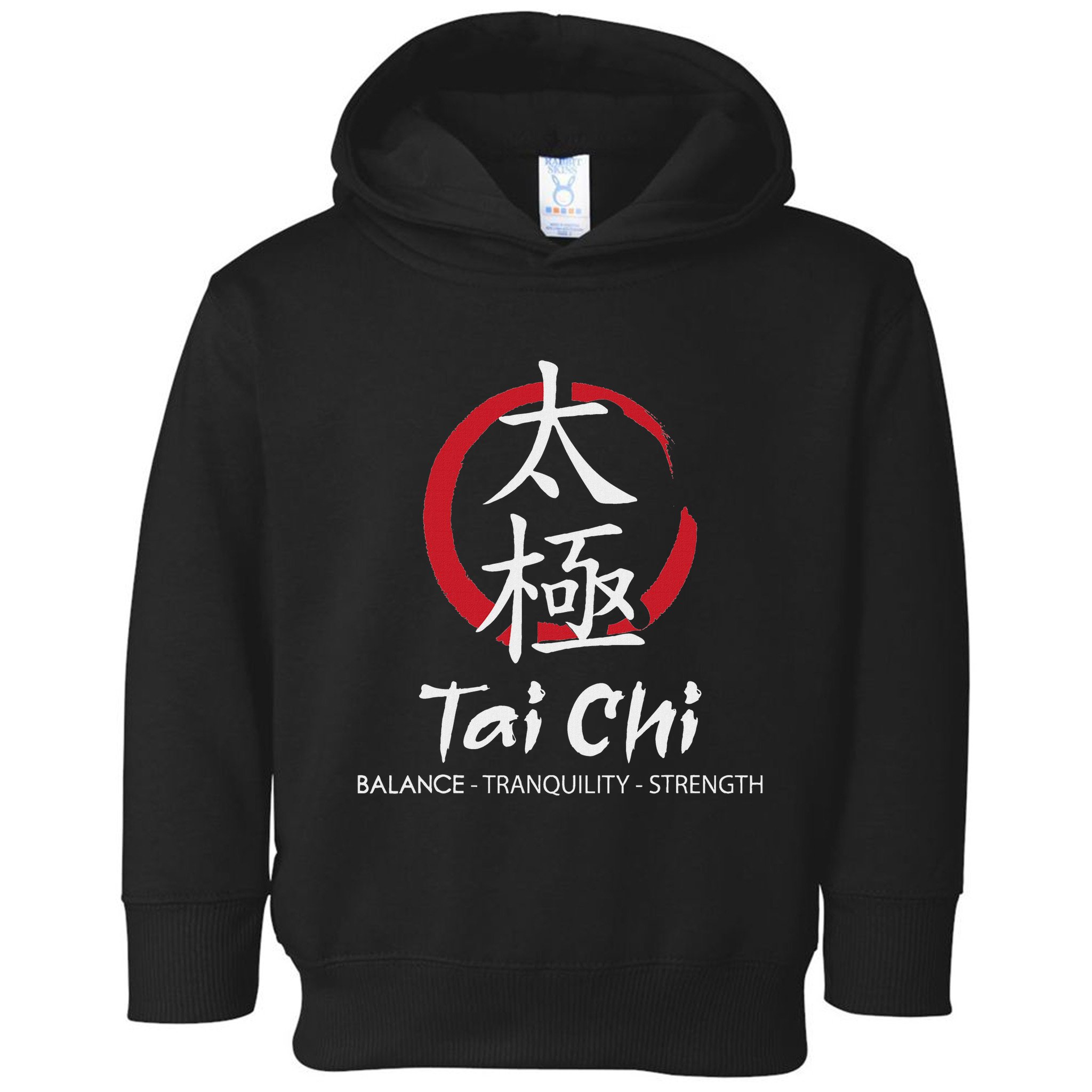 Tai Chi Body Mind Wellness Spiritual Yin Yang Martial Arts Toddler Hoodie