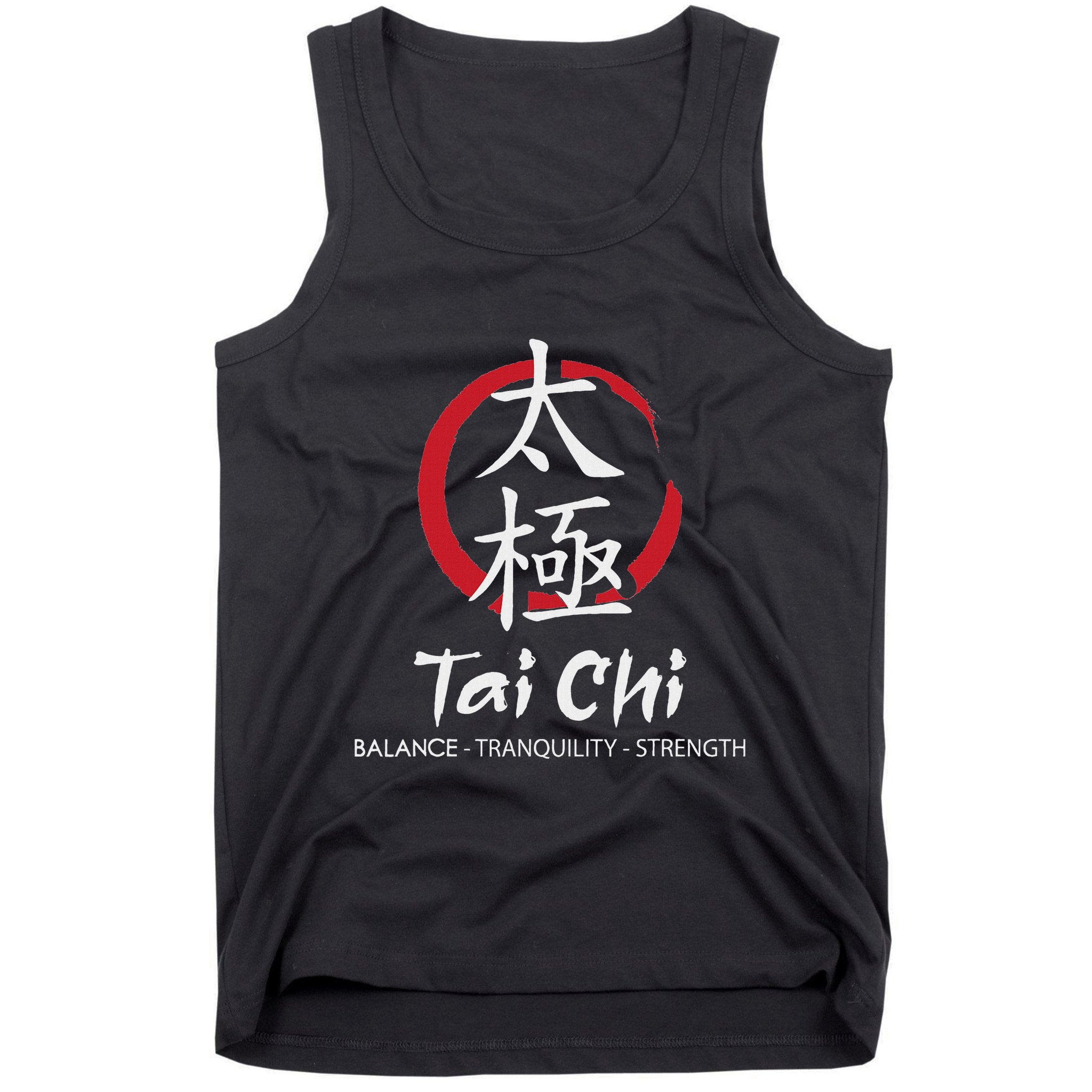 Tai Chi Body Mind Wellness Spiritual Yin Yang Martial Arts Tank Top