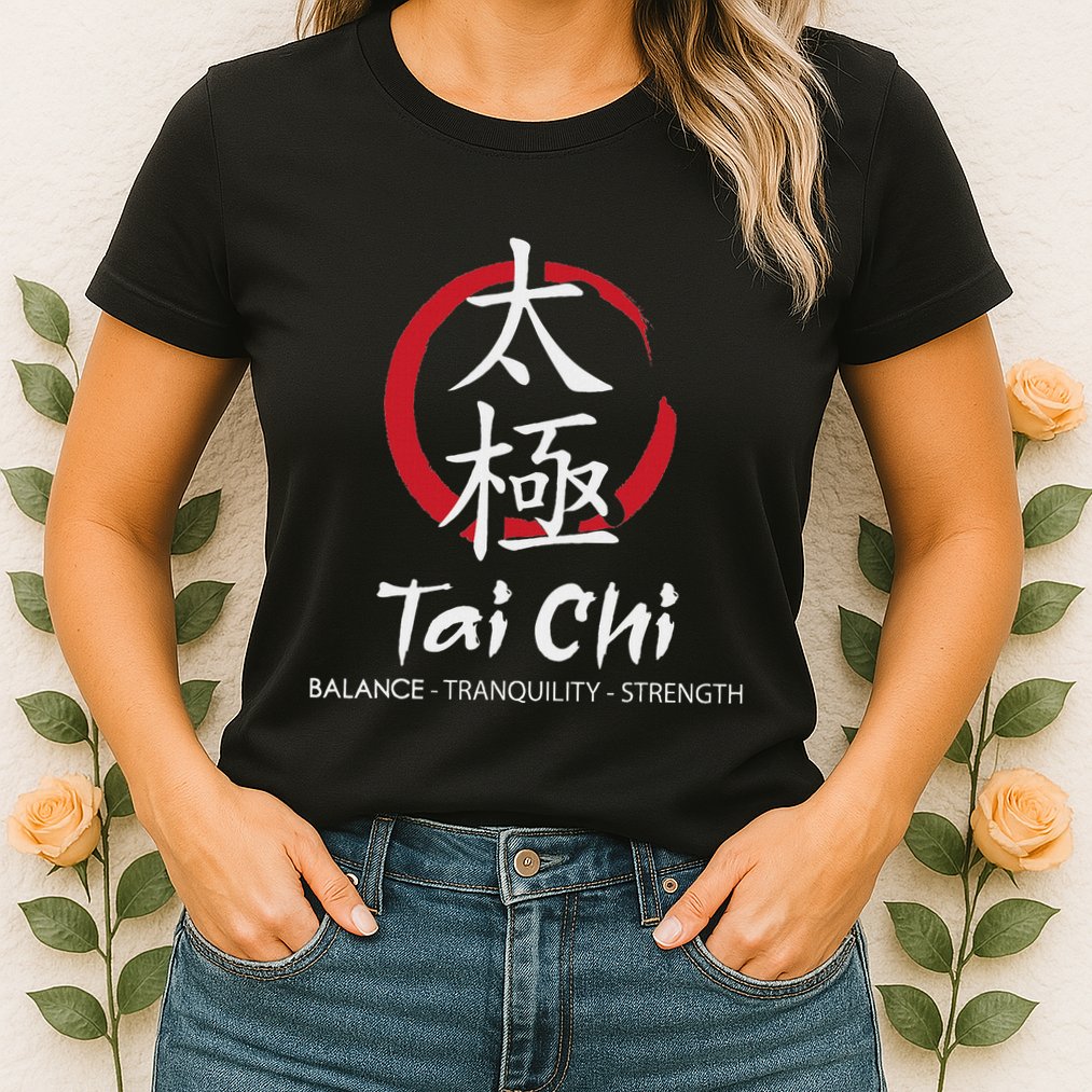 Tai Chi Body Mind Wellness Spiritual Yin Yang Martial Arts Womens T-Shirt