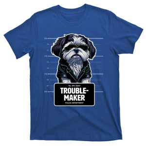 Troublemaker Cute Black Shih Tzu Puppy For Christmas Gift T-Shirt