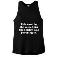 This CanT Be The Same Usa That Miley Was Partying In Ladies PosiCharge Tri-Blend Wicking Tank