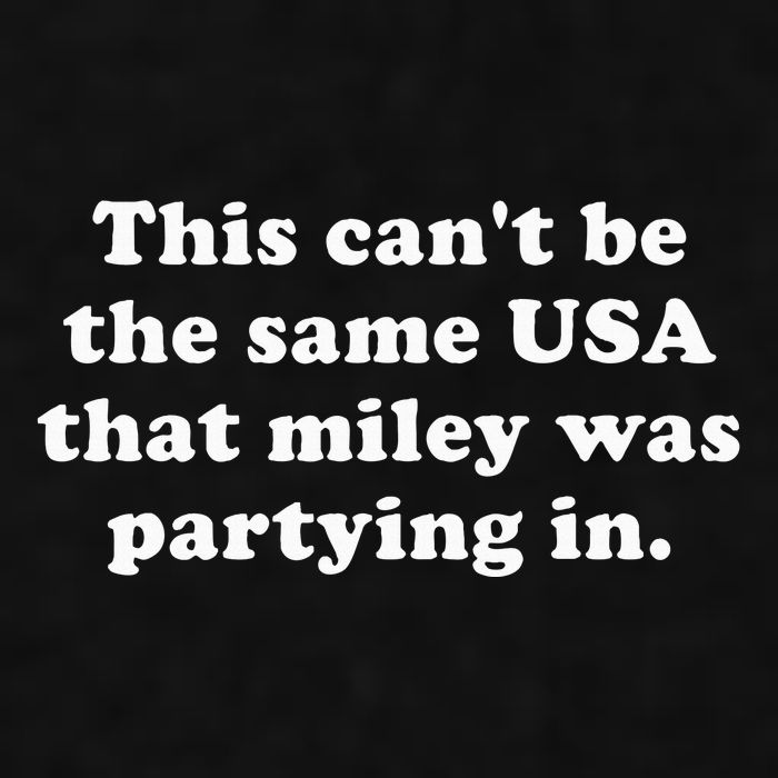 This CanT Be The Same Usa That Miley Was Partying In Ladies PosiCharge Tri-Blend Wicking Tank