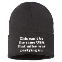 This CanT Be The Same Usa That Miley Was Partying In Sustainable Knit Beanie