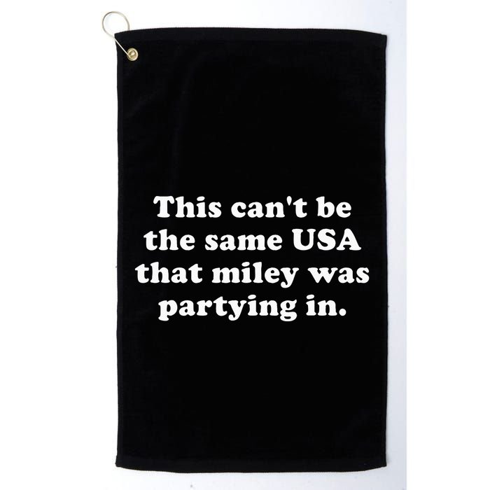 This CanT Be The Same Usa That Miley Was Partying In Golf Towel
