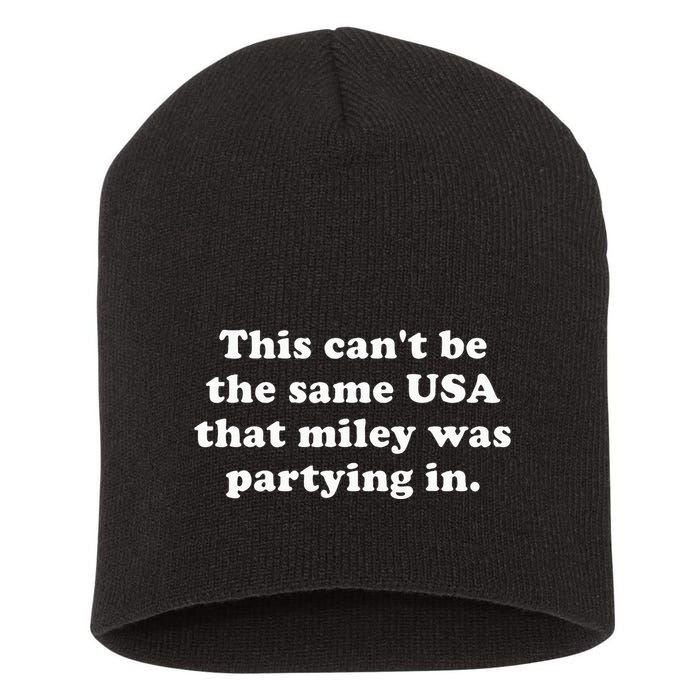 This CanT Be The Same Usa That Miley Was Partying In Short Acrylic Beanie