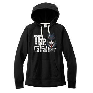 The Catfather Best Birthday Cat Dad Fathersday Funny Gift Women's Fleece Hoodie