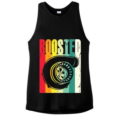 Turbo Car Boosted Car Lover Car Racing Gift Ladies PosiCharge Tri-Blend Wicking Tank