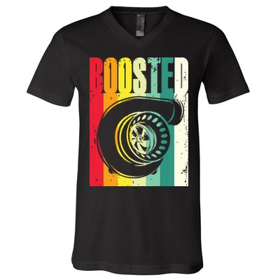 Turbo Car Boosted Car Lover Car Racing Gift V-Neck T-Shirt