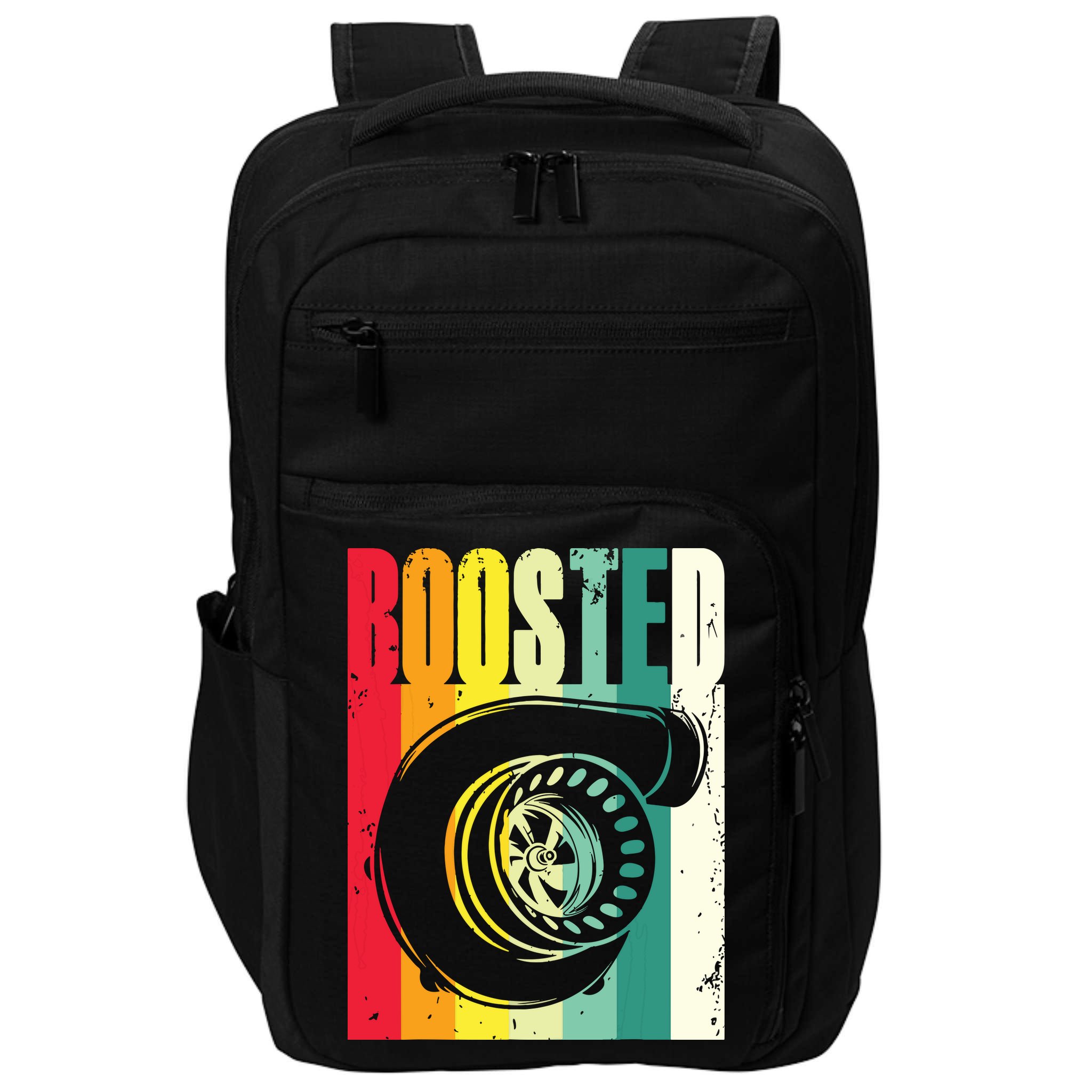 Turbo Car Boosted Car Lover Car Racing Gift Impact Tech Backpack