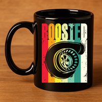 Turbo Car Boosted Car Lover Car Racing Gift 11oz C Handle Ceramic Mug