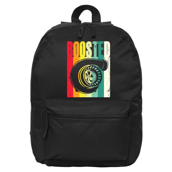 Turbo Car Boosted Car Lover Car Racing Gift 16 in Basic Backpack