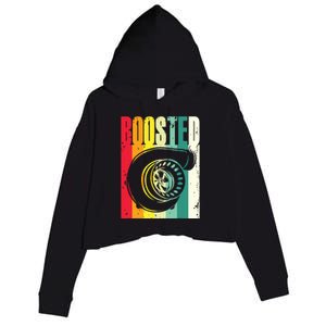 Turbo Car Boosted Car Lover Car Racing Gift Crop Fleece Hoodie