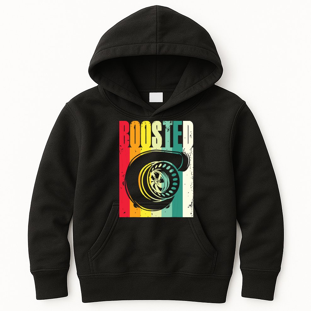 Turbo Car Boosted Car Lover Car Racing Gift Kids Hoodie
