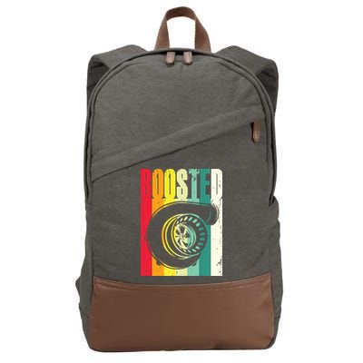 Turbo Car Boosted Car Lover Car Racing Gift Cotton Canvas Backpack