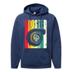 Turbo Car Boosted Car Lover Car Racing Gift Performance Fleece Hoodie