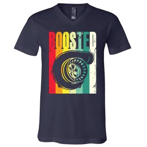 Turbo Car Boosted Car Lover Car Racing Gift V-Neck T-Shirt