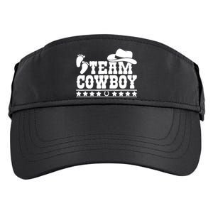 Team Cowboy Baby Gender Reveal Outfit Team Boy Gender Reveal Adult Drive Performance Visor