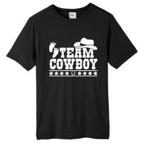 Team Cowboy Baby Gender Reveal Outfit Team Boy Gender Reveal Tall Fusion ChromaSoft Performance T-Shirt