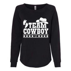 Team Cowboy Baby Gender Reveal Outfit Team Boy Gender Reveal Womens California Wash Sweatshirt