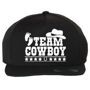 Team Cowboy Baby Gender Reveal Outfit Team Boy Gender Reveal Wool Snapback Cap