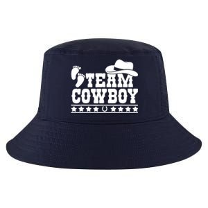 Team Cowboy Baby Gender Reveal Outfit Team Boy Gender Reveal Cool Comfort Performance Bucket Hat