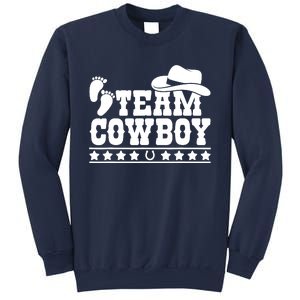 Team Cowboy Baby Gender Reveal Outfit Team Boy Gender Reveal Sweatshirt