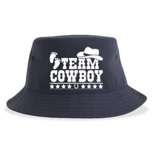 Team Cowboy Baby Gender Reveal Outfit Team Boy Gender Reveal Sustainable Bucket Hat