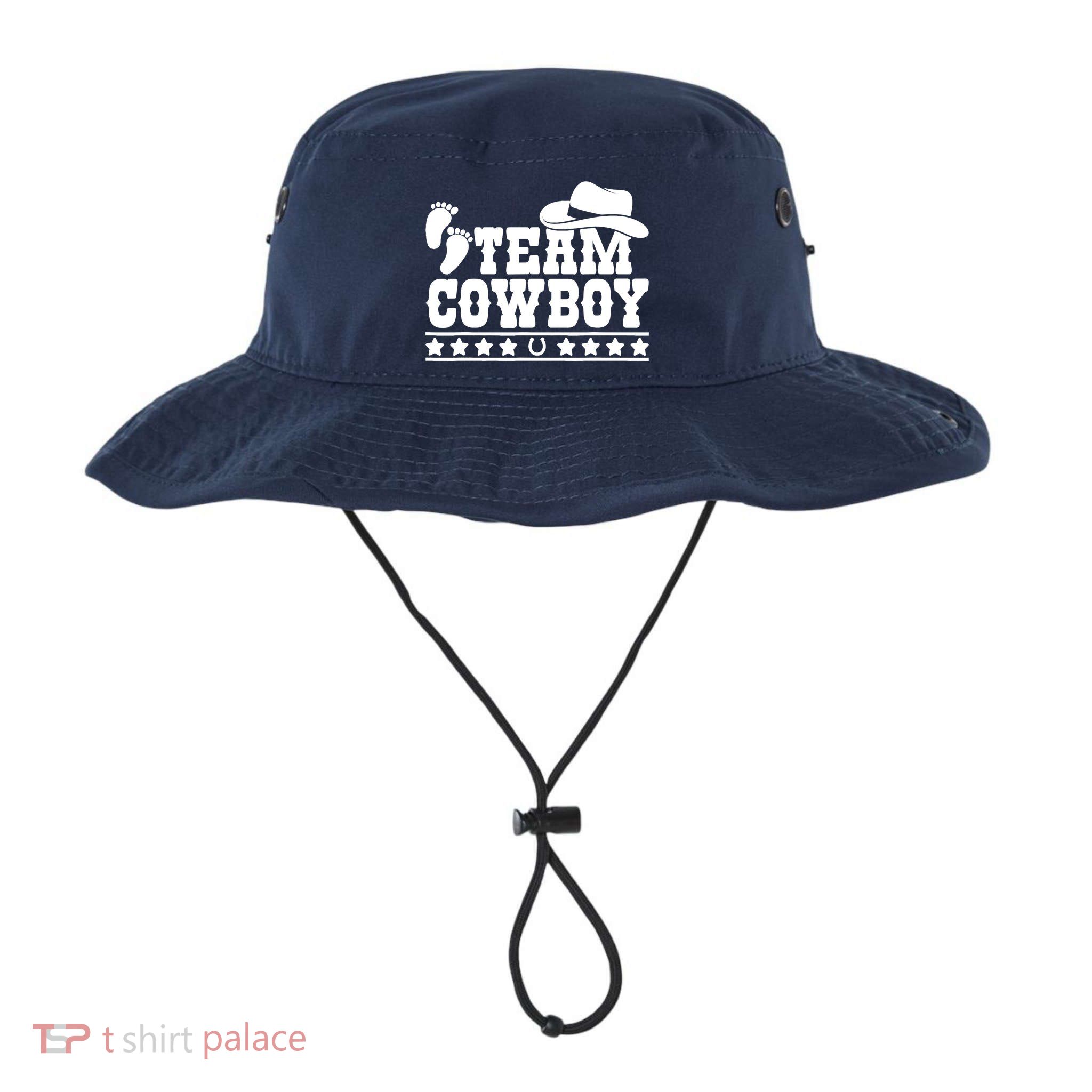 Team Cowboy Baby Gender Reveal Outfit Team Boy Gender Reveal Bucket Hat