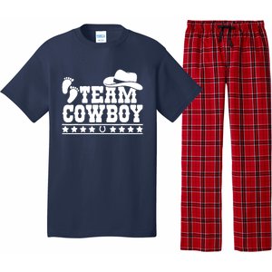 Team Cowboy Baby Gender Reveal Outfit Team Boy Gender Reveal Pajama Set