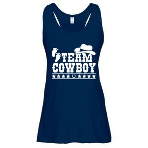 Team Cowboy Baby Gender Reveal Outfit Team Boy Gender Reveal Ladies Essential Flowy Tank