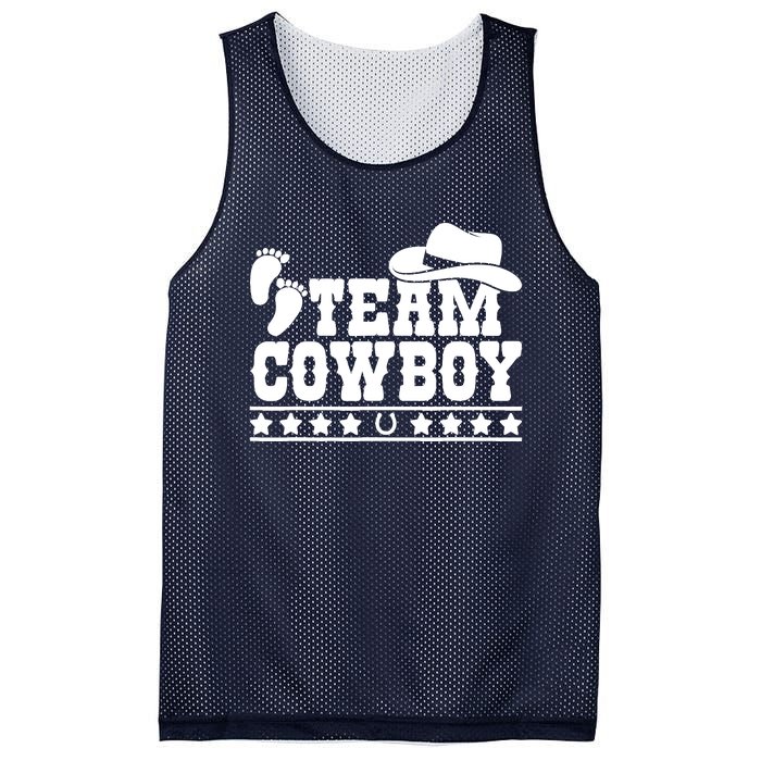 Team Cowboy Baby Gender Reveal Outfit Team Boy Gender Reveal Mesh Reversible Basketball Jersey Tank