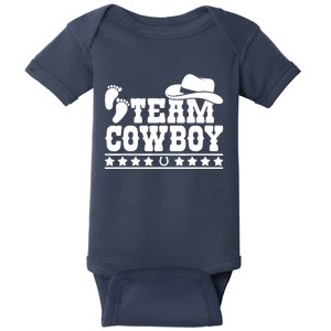 Team Cowboy Baby Gender Reveal Outfit Team Boy Gender Reveal Baby Bodysuit