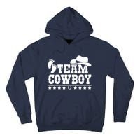 Team Cowboy Baby Gender Reveal Outfit Team Boy Gender Reveal Tall Hoodie