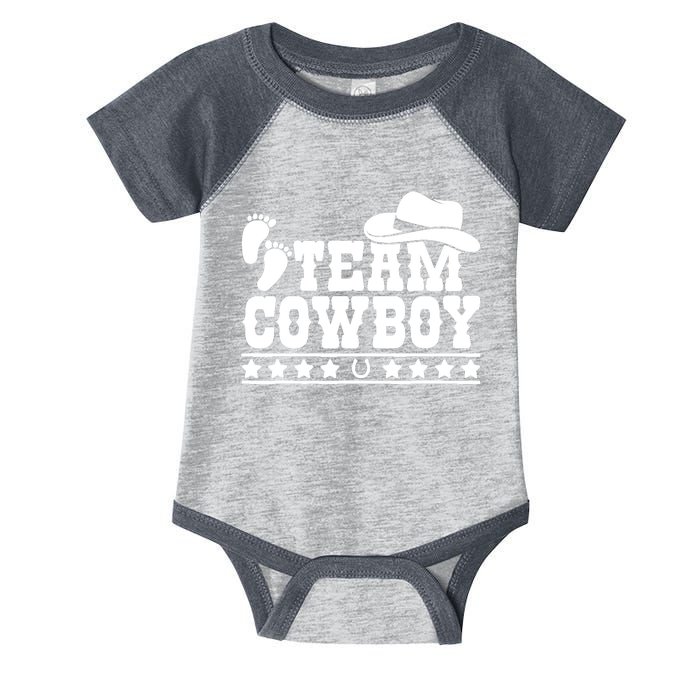 Team Cowboy Baby Gender Reveal Outfit Team Boy Gender Reveal Infant Baby Jersey Bodysuit